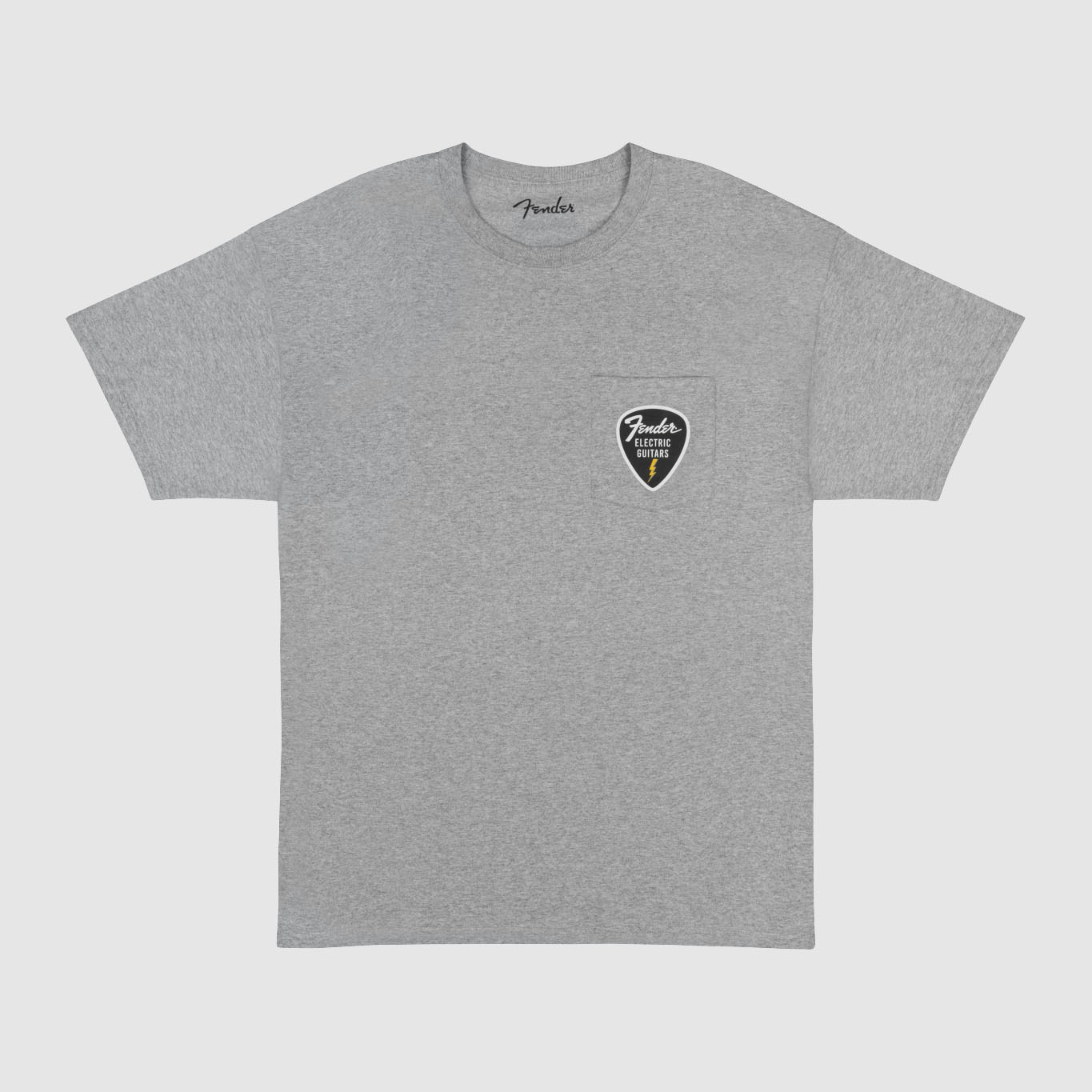 T shirt Fender Cinza Pick Patch Pocket Tee